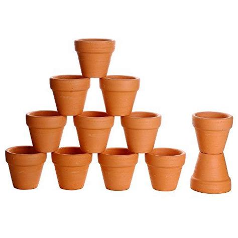 Winlyn 12 Pcs Small Mini Clay Pots 2 Terracotta Pot Clay Ceramic