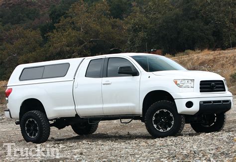 The 2008 tundra takes on the big three, matches them in capability, and beats them in safety. 2008 Toyota Tundra Buildup - RCD Lift Kit - Truckin' Magazine