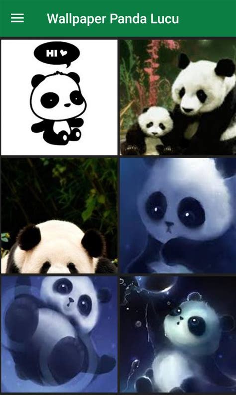 Cute panda face seamless wallpaper stock illustration. Wallpaper Panda Lucu for Android - APK Download