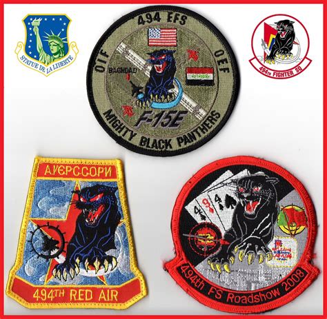 Usafe Patch Set 494th Fighter Squadron Panthers Lake Flickr