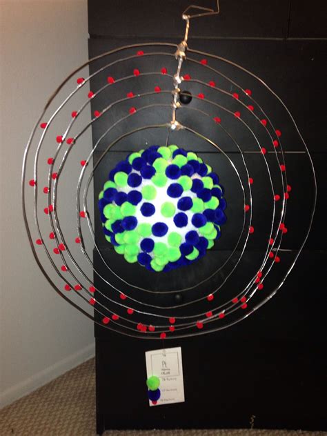 Science Project Platinum Atom Model By Issac Yescas D Atom Model Atom Model Project Kk