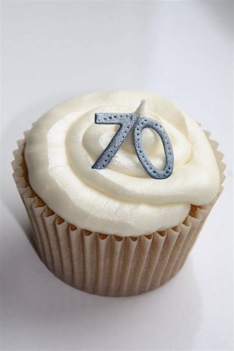 70th Birthday Cupcakes Cake By Ballderdash And Bunting Cakesdecor
