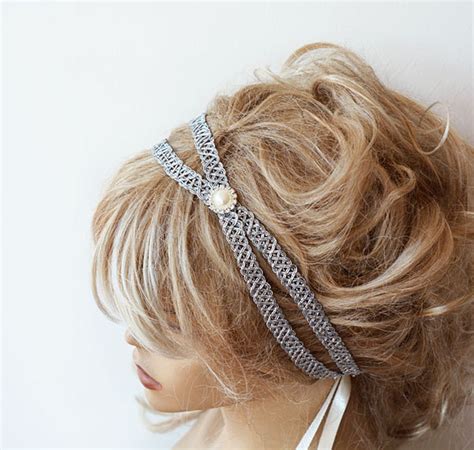 Silver Color Double Headband Unique Ts For Women Hair Etsy