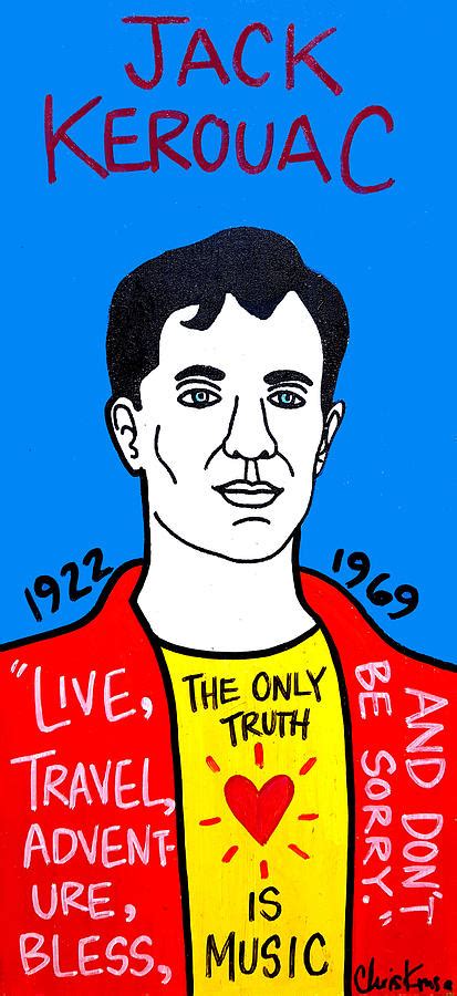 Jack Kerouac Painting By Chris Kruse