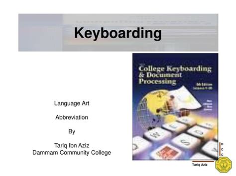 Ppt Keyboarding Powerpoint Presentation Free Download Id5182380