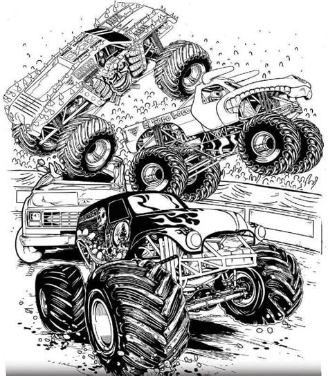 Free printable monster truck coloring pages. 10 Monster Jam Coloring Pages To Print