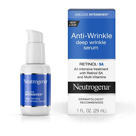 Neutrogena Ageless Intensives Anti Wrinkle Retinol Face Serum 1 Fl Oz