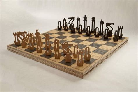 Morbi Design — Magnetic Chess Set Made From Laser Etchedcnc Cut