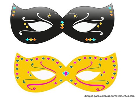 Originales Y Bonitas Máscaras De Carnaval Para Imprimir Manualidades