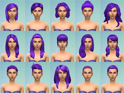 Sarahs Sims Purple Hair Updated Purple Hair Sims Sims 4 Mods