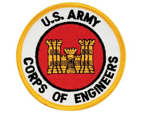 Us Army Corps Of Engineers Round Patch