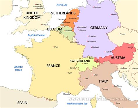 Map Of West Europe Verjaardag Vrouw