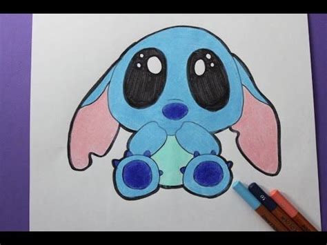 This will increase your inner creativity and you will also be happy. How to Draw Cute Baby Stitch - Como Dibujar a Stitch Kawaii - YouTube | Stitch drawing