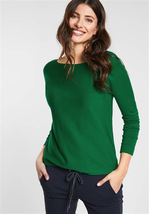 Street One - Basic Pullover Noreen in Jolly Green | Damen mode ...