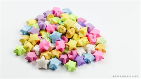 Origami Lucky Stars Tutorial Easy And Fun Paper Kawaii