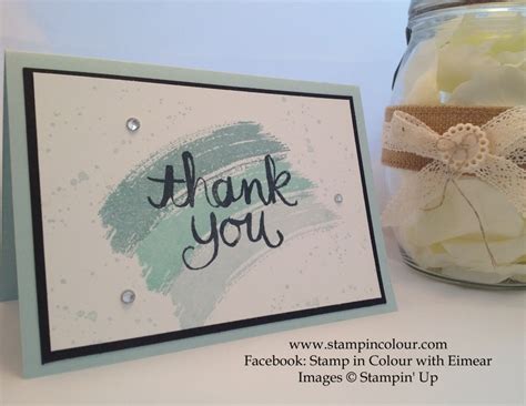 Stampin Up Watercolour Thank You