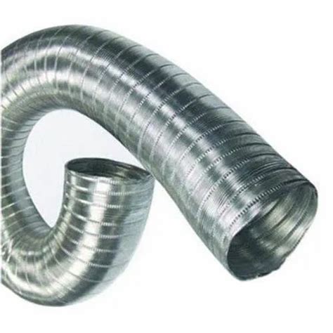 Silver Round Aluminium Flexible Duct Pipe For Commercial At Rs 400