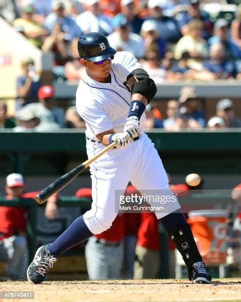 miguel cabrera of the detroit tigers bats during the spring training news photo getty images