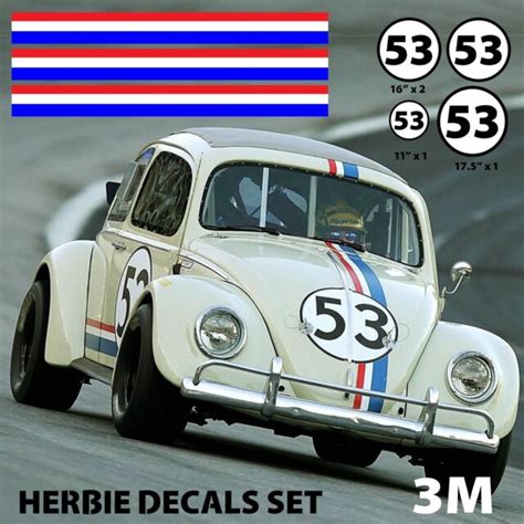 100 Herbie Love Bug Decals Vehicle Graphics Stickers Set 3m Print Vinyl