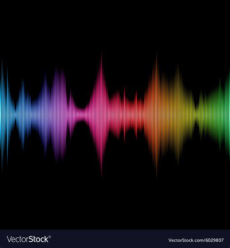 Rainbow Sound Equalizer Colorful Musical Bar Vector Image