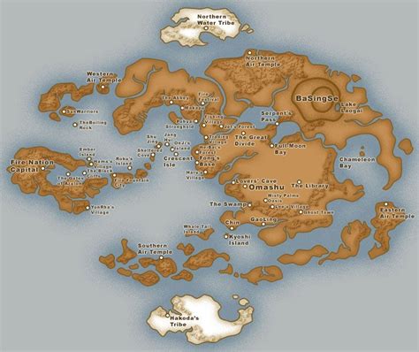 Map Of The Avatar World Avatar Aang Avatar Legend Of Aang Team Avatar