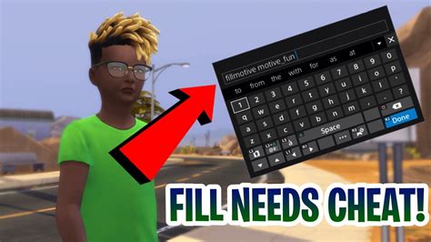 Fill Individual Needs Cheat On The Sims 4 Ps4 Youtube