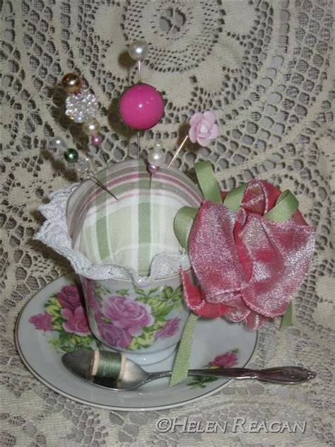 Teacup Pin Cushion Sewing Tools Sewing Notions Sewing Ideas Sewing