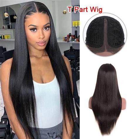 T Part Hd Lace Frontal Wigs 150 Density Virgin Hair Straight Yh