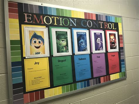 Emotion Control Center Bulletin Board #emotionalcontrol Emotion Control