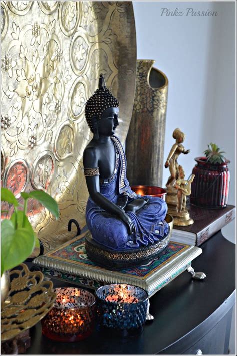 If you have a buddha with the karana mudra, be very mindful about its placement, be it in a home or office. Buddha decor, zen corner, brass artifacts, Buddha | Buddha home decor, Buddha decor, Buddha wall ...