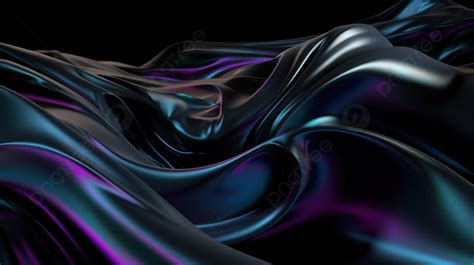 Holographic Foil Meets Dark Fabric A 3d Rendered Abstract Fashion