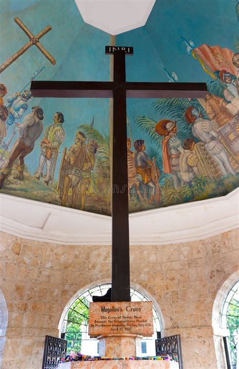 Cebu Historic Landmark Magellan S Cross Stock Photo Image Of