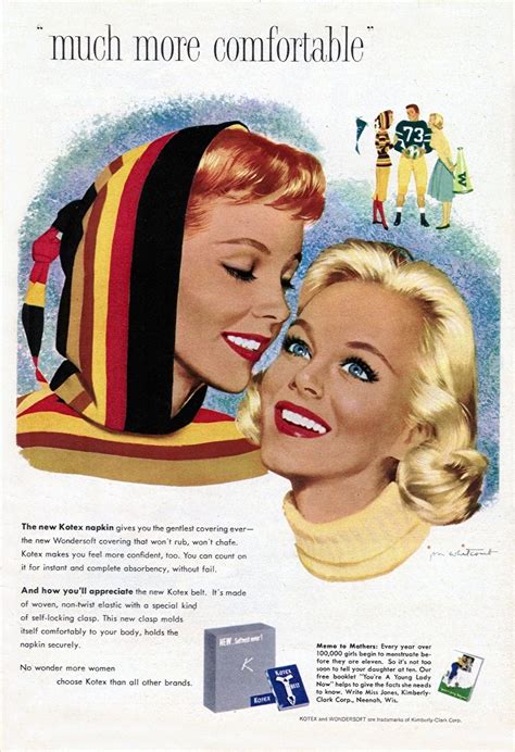 Glamourous Kotex Ads From The 1950 S Vintage Ads Vintage
