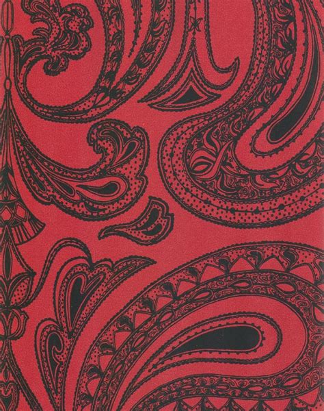 Red Paisley Wallpaper Wallpapersafari