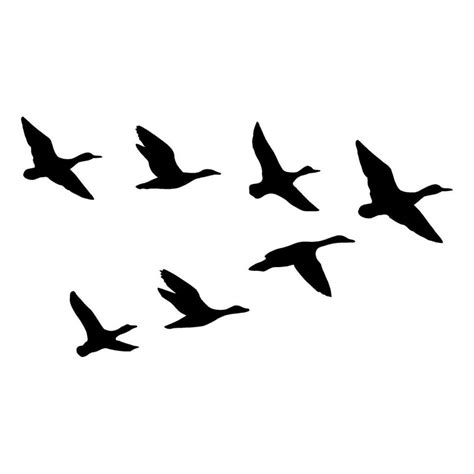 Flying Duck Silhouettes Free Download On Clipartmag
