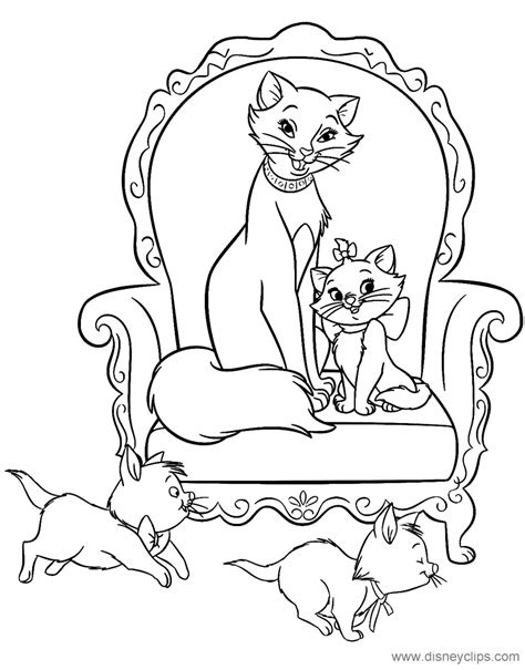 Printable The Aristocats Coloring Pages Disneyclips