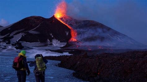 Mount Etna Erupts In Sicily Amid Dozens Of Tremors Bbc News