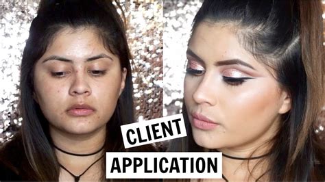 Client Makeup Dramatic Glitter Cut Crease Step By Step ♡ Youtube
