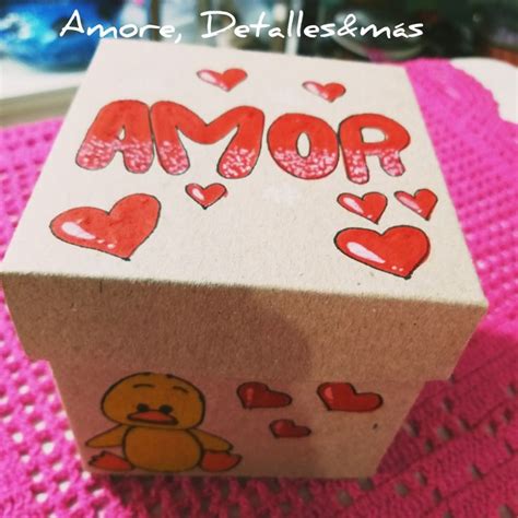 Cajita Amor Cajas Decoradas De Carton Cajas De Regalo Originales