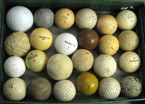 1210 24 Vintage Golf Balls Inc A Rare Us Tiger Lot 1210