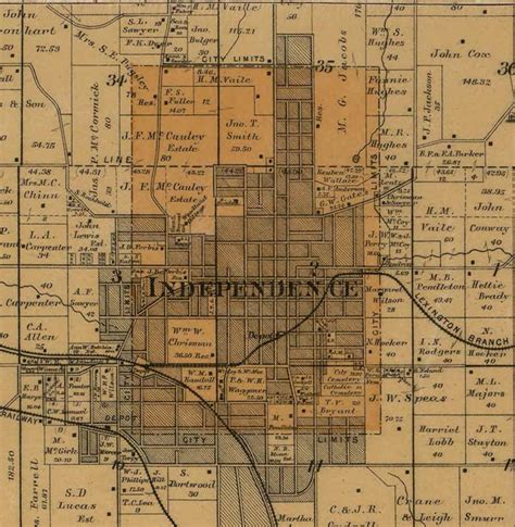 Jackson County Missouri 1887 Old Wall Map With Landowner And Etsy Uk