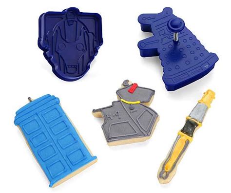 Official Licensed Doctor Who Cookie Cutter Set Gadgetsin