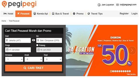 Cara Pesan Tiket Pesawat Online Di Pegipegi Cek Promo Tarif Harga Tiket