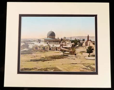Al Aqsa Mosque Jerusalem Temple Mount Palestine Israel Islam Antique