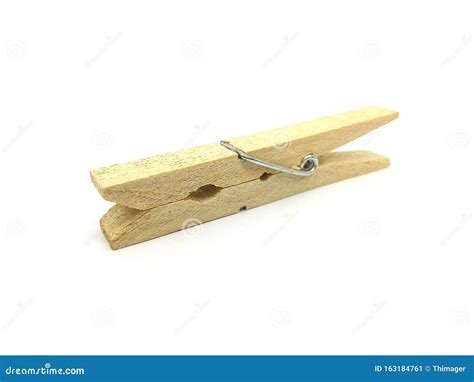 Wooden Clothespin Stock Image Image Of Closeup Cable 163184761