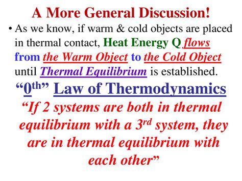 The Zeroth Law Of Thermodynamics Ppt Download
