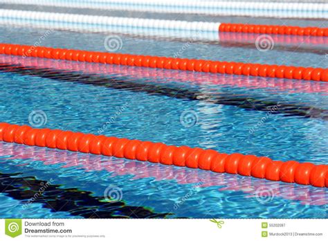 Swimming Pool Lane Ropes Stock Image Image Of Rope Diving 55202087