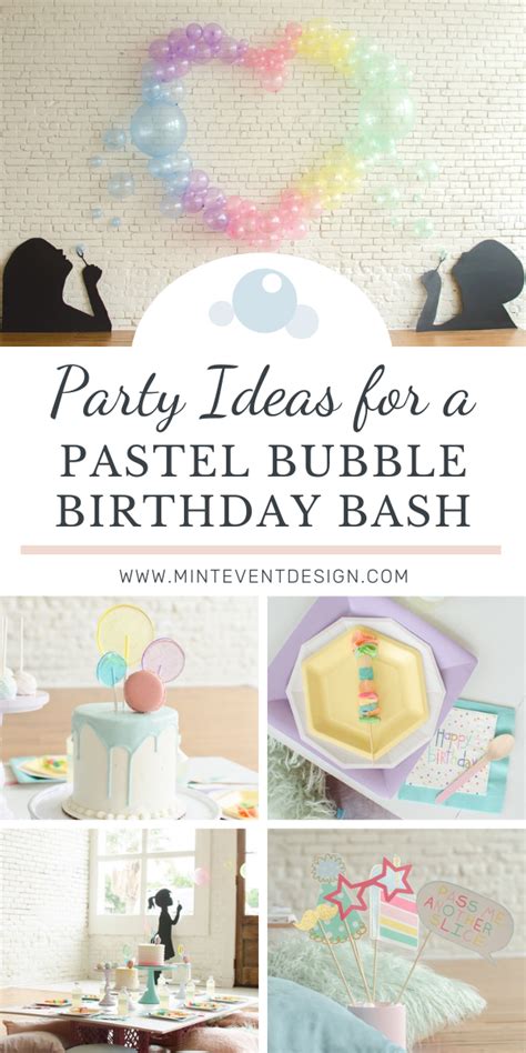 Bubble Themed Birthday Party Ideas — Mint Event Design