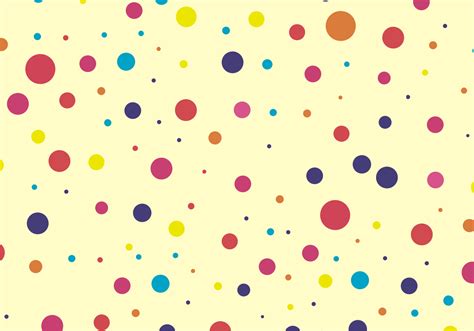 Cute And Colorful Dots Pattern Free Vector Download Free Vector Art