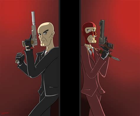 Agent 47 Vs The Spy By Cartoonfan402 On Newgrounds